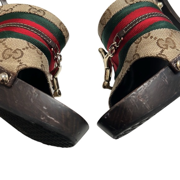 Gucci Canvas Mules Size 10 - Picture 9 of 15